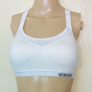 Victoria’s Secret Incredible Max Mesh Sports Bra Solid White High Impact 34B